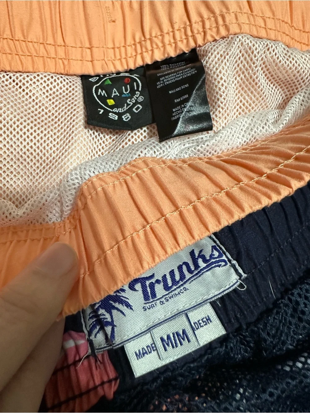 NWOT Men's Lot of Two Swim Shorts Medium - Ice Cream Cones MAUI